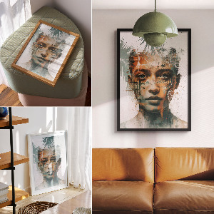 Wydruk na płótnie Tropikalny portret