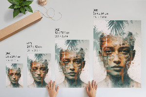 Wydruk na płótnie Tropikalny portret