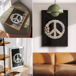 Grafika na ścianę Kwiatowy pokój