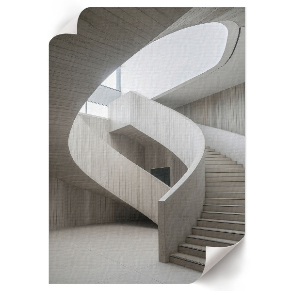 Wydruk na płótnie Zakręcone schody