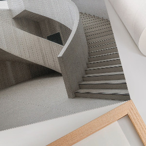 Wydruk na płótnie Zakręcone schody