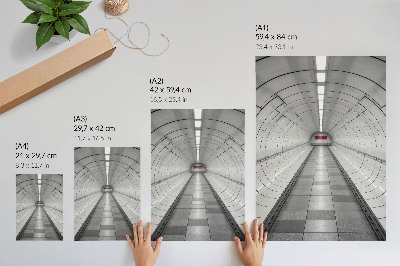 Dekoracyjny plakat ścienny Tunel futurystyczny