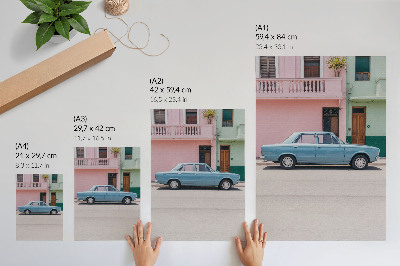 Grafika na ścianę Retro auto