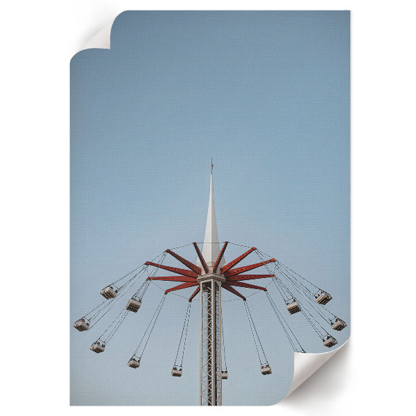 Wydruk na płótnie Karuzela i niebo