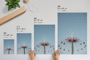 Wydruk na płótnie Karuzela i niebo