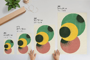 Dekoracyjny plakat ścienny Kolorowe okręgi