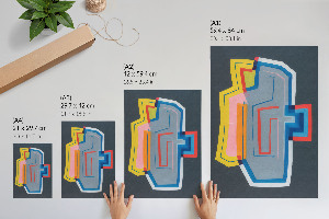 Grafika na ścianę Kolorowe formy