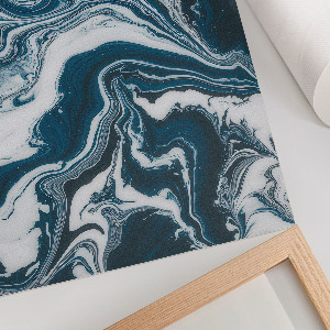 Dekoracyjny plakat ścienny Niebieskie Fale