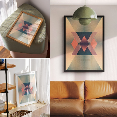 Wydruk na płótnie Pastelowa geometria