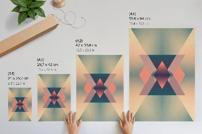 Wydruk na płótnie Pastelowa geometria