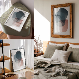 Plakat premium Pastelowa abstrakcja