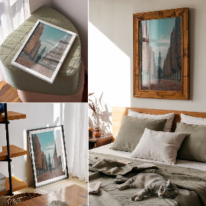 Wydruk na płótnie Jesienna aleja