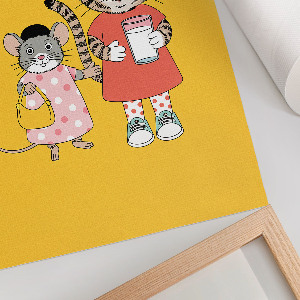 Dekoracyjny plakat ścienny Rysunek zwierząt