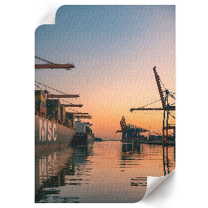 Grafika na ścianę Portowy zachód