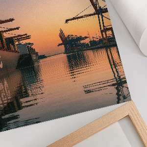 Grafika na ścianę Portowy zachód