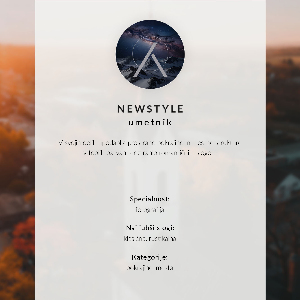 Dekoracyjny plakat ścienny Jesienny kościół