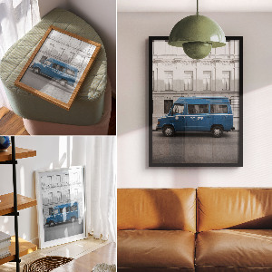 Grafika na ścianę Policyjne auto