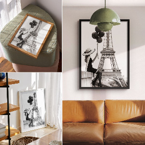 Wydruk na płótnie Paris chic