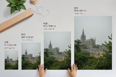 Dekoracyjny plakat ścienny Gotycka architektura