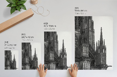 Grafika na ścianę Gotycka budowla