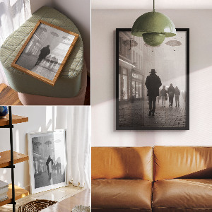 Dekoracyjny plakat ścienny Miejski spacer