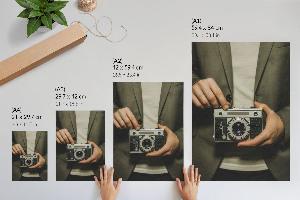 Grafika na ścianę Aparat retro