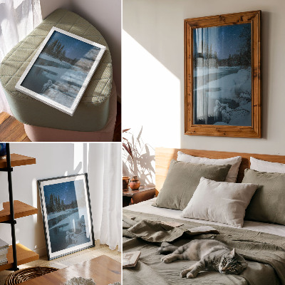 Plakat premium Zimowa noc