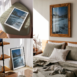 Plakat premium Zimowa noc