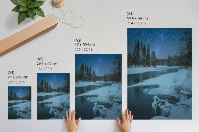 Plakat premium Zimowa noc