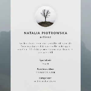 Dekoracyjny plakat ścienny Mglisty krajobraz