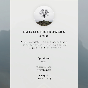 Dekoracyjny plakat ścienny Mglisty krajobraz