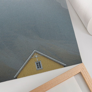 Dekoracyjny plakat ścienny Mglisty krajobraz