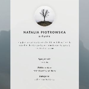 Dekoracyjny plakat ścienny Mglisty krajobraz