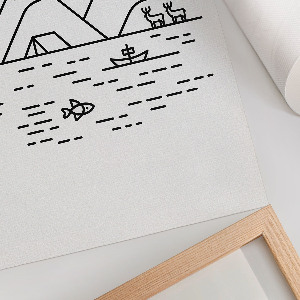 Wydruk na płótnie Krajobraz górski