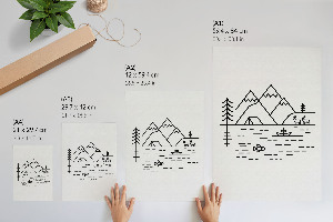 Wydruk na płótnie Krajobraz górski