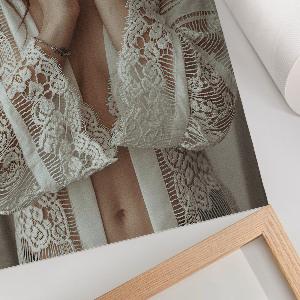 Grafika na ścianę Koronkowa elegancja