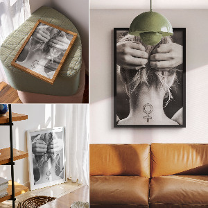 Wydruk na płótnie Wyrazista kobiecość