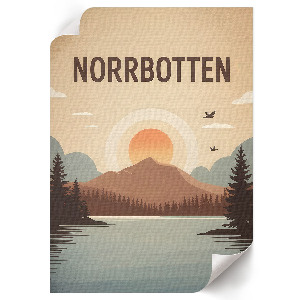 Plakat premium Norrbotten ilustracja