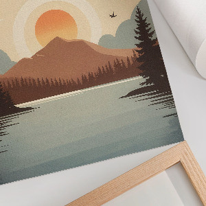 Plakat premium Norrbotten ilustracja