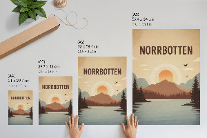 Plakat premium Norrbotten ilustracja