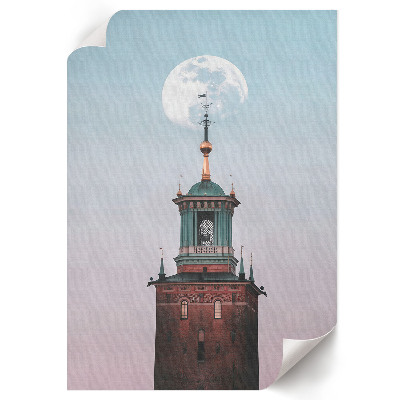 Grafika na ścianę Księżycowa wieża