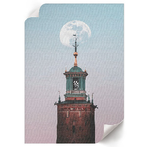 Grafika na ścianę Księżycowa wieża