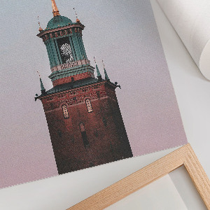 Grafika na ścianę Księżycowa wieża