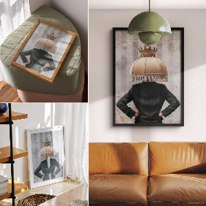 Wydruk na płótnie Abażur surrealizm