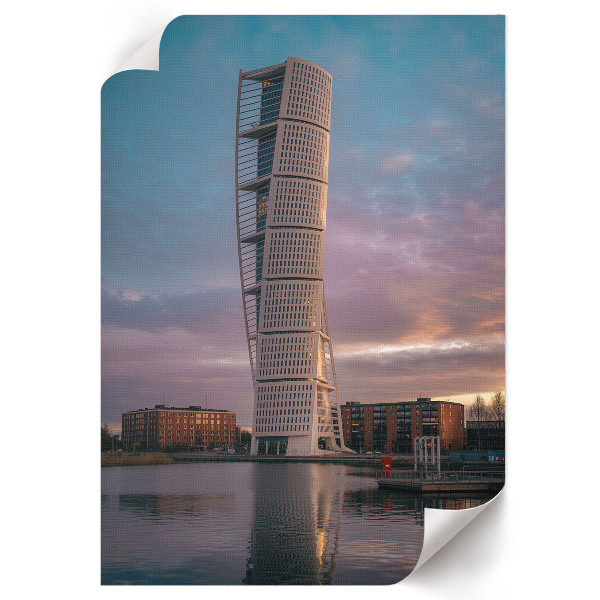 Plakat premium Zakręcona wieża