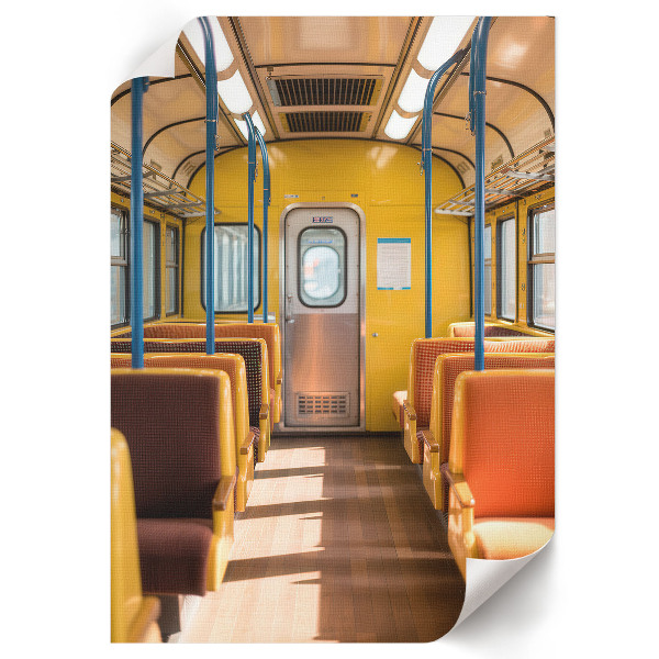 Dekoracyjny plakat ścienny Wnętrze wagonu