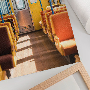 Dekoracyjny plakat ścienny Wnętrze wagonu