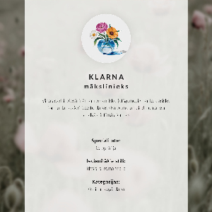 Grafika na ścianę Niebieskie kwiaty