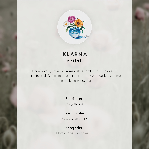 Grafika na ścianę Niebieskie kwiaty