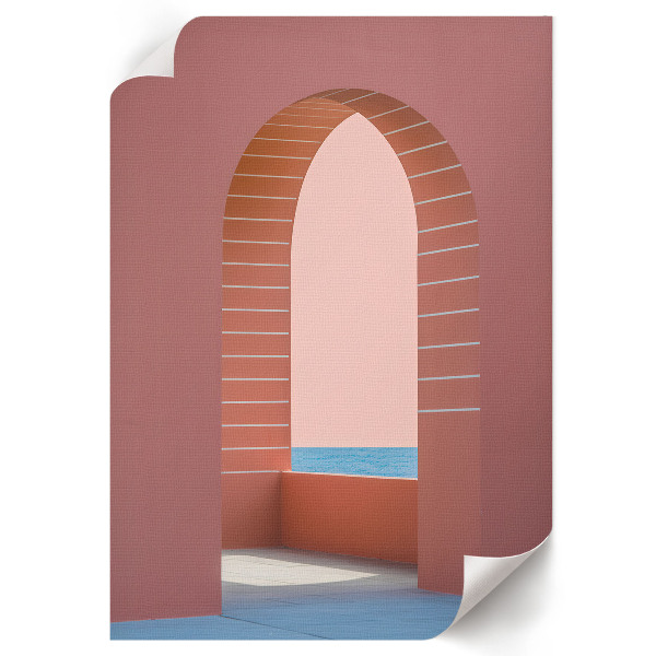 Wydruk na płótnie Pastelowa architektura